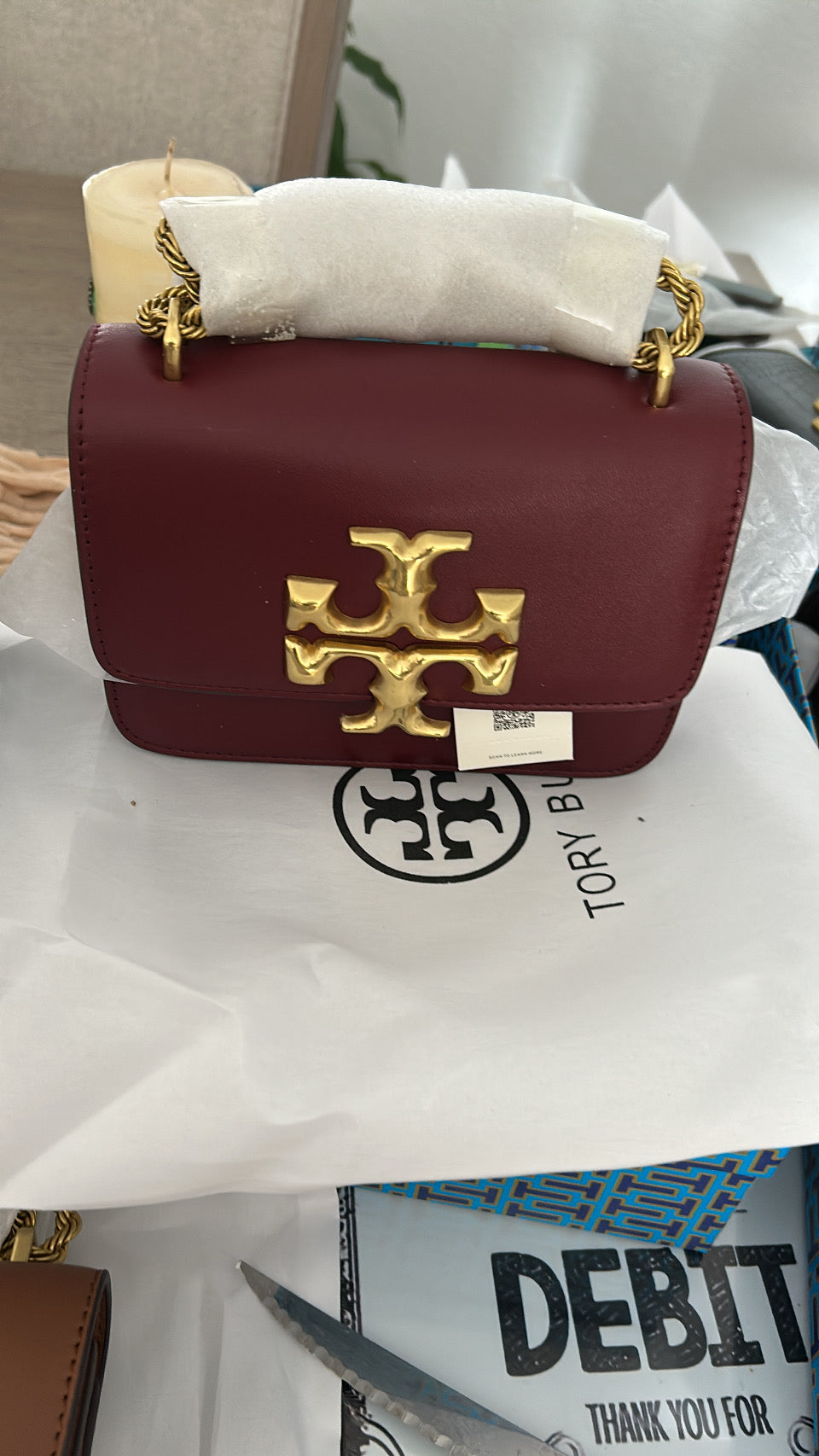 Chain leather bags